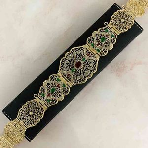 Delicate Moroccan Style Small Size Belt With Diamond Rhinestone Inlay For Ladies Waist Body Belly Chain Length Adjustable