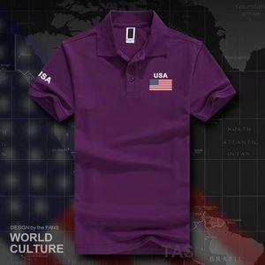 高品質100 の綿 アメリカのアメリカの旗ポロシャツ2021男性のTシャツ半袖ラペルファッション服