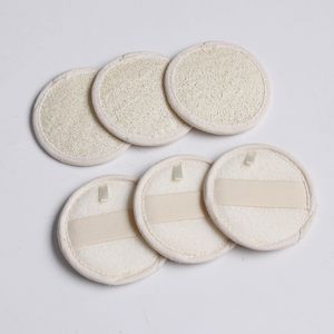 Spazzola da bagno in luffa naturale da 8 cm Spazzola per la pulizia del viso Spazzole per massaggi esfolianti Strumento per il bagno domestico DHL libero