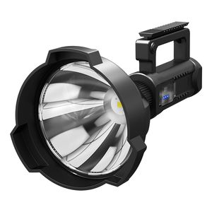 Super Bright 30000LM LED Recarregável XHP70.2 Big Head Lanterna Handheld Lanterna Luz do Worklight Flowlight 40W Tocha Lanterna
