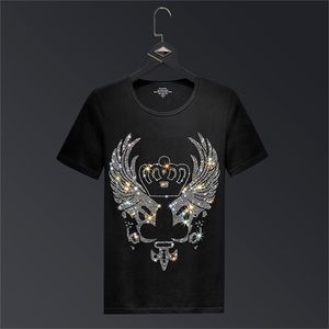 Crown s T Shirts Men Brand Short Sleeve Fashion Man Streetwear O Neck Slim Modal Cotton Tshirts Plus Size 6XL 210716