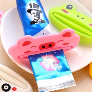 Cute cartoon animal Toothpaste extruder Simple Facial Cleanser squeezer Home Commodity Bathroom Tube Toothpaste Dispenser Wholesale Korean creative