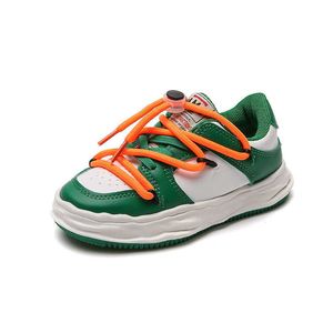 Ragazze Tenis Scarpe sportive casual5 Primavera e autunno 7 Sneakers per bambini 8 Ragazzi 9 Scarpe bianche in pelle per bambini grandi 10 anni G1025