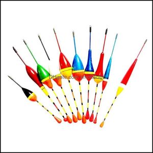 Sports Outdoors Fishing Aessories Bubble Carp Pływaki Zestaw Light Stick Mix Rozmiar Kolor 10 sztuk Drop Dostawa 2021 S2ZQL