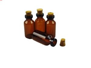 18 * 40 * 7 mm 5 ml Mini-Glasgläser mit Korken, leer, kleine Geschenkflaschen, Fläschchen, 100 Stück, kostenloser Versand