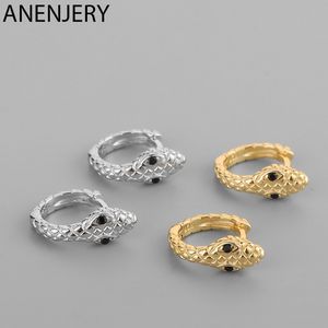 925 Sterling Silver Samll Snake Hoop Earrings For Women Personality French Daily Earring Jewelry S-E1455
