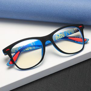 Classic Blue Light Blocking Glasses Men Square Matte Black Women Anti Ray Lens Unisex Gaming Eyewear 2021 Prodotto Fashion Occhiali da sole Frames