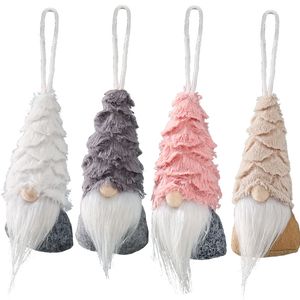 Decorazioni per l'albero di Natale con gnomo appeso, fatte a mano, svedese Tomte, decorazioni per bambole in peluche di Natale, decorazioni per la casa XBJK2110