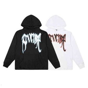 Version High Autumn Winter Revenge Printed Men's and Women's High Street Hooded Pullover Sweater