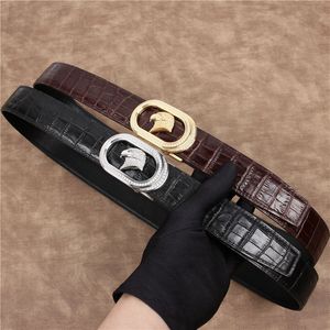 2021 Mens Brand Luxury famous cowhide leather belts High quality fashion leisure stainless steel Buckle belt for man