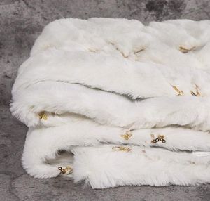 Faux Fur Tree Skirt White Plush Christmas Decoration Sequin Snowflake 48 Inch Holiday Xmas Ornaments