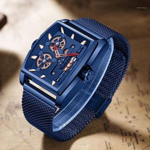 Нарученные часы 2021 Модные мужские часы личности Quartz сетчатая сетка трендовые продукты