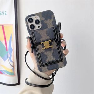 Projektanci etui na telefony dla Apple Xsmax Promax Max Pro Fashion Cross Cross Cross Case z wiszącą liną torebki torebki