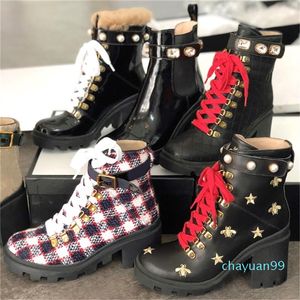 2021 Tour Desert Boot Mulheres Designer Boot Boot Plataforma Bota 100% Real Couro Nave espacial Botas de tornozelo 5cm Salto Flamingos Medalha Inverno Botas com