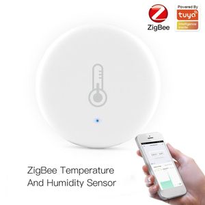 Wholesale smart temperature monitor for sale - Group buy Smart Home Control ZigBee Temperature Humidity Sensor With Alarm APP Monitor Meter Wireless Hygrometer