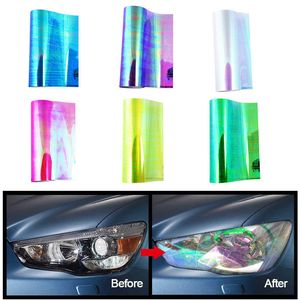 12 x 47 inch Auto Car Light Headlight Taillight Tint Vinyl Film Sticker DIY Car Stick Color Automobile Headlight Protective Film