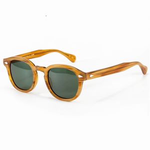 2022 Fashion Vintage Occhiali da sole in acetato Johnny Depp JackJad Occhiali da sole Uomo Donna Luxury Brand Lemtosh Polarized Tinted Round Oculos De Sol Protezione UV