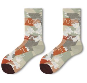 Nya Kvinnor Sock Cartoon Print Creative Fashion Personliga Novelty Men Kvinnor Strumpor Vinter Varm Bekväm Bomull Socks Gaiters