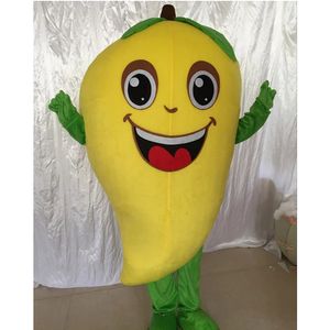 Halloween Cute Mango Mascot Costume High Quality Cartoon Fruit Plush Anime theme character Adult Size Christmas Carnival Birthday Party Outdoor Outfit