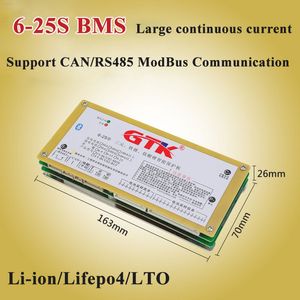 6-25S大電流MOS Bluetooth BMS 50A 100Aサポート缶/RS485リチウムイオン/命型4/LTOバッテリーに使用されるMODBUS通信