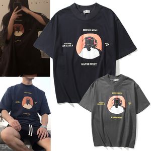 Sokak Kral toptan satış-21ss İsa Kral Yüksek Sokak Tişörtleri Albümü Sınırlı Slogan Dini Erkek Kadın Kısa Kollu T Shirt