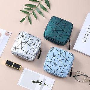 Tragbare multifunktionale Damenbinden-Taschen, Mini-PU, wasserdicht, wiederverwendbare Kosmetiktasche für Frauen, Lippenstift, Make-up-Organizer