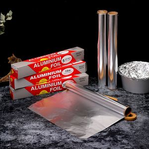 Aluminum Foil Roll BBQ Baking Tools 10 Micron Thick 16/32/64 Square Feet Tin Foils Rolls Grilling Roasting Cooking Freezing Wrappomg Storing JY567