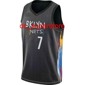 Niestandardowy Kevin Durant #7 2020-21 Swingman Jersey zszyty męskie koszulki do koszykówki XS-6xl