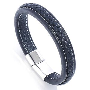 Preço por atacado de alta qualidade pulseira de aço inoxidável de jóias em três cores Pulseira masculina elegante