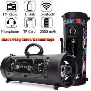 M17 HIFI портативный BT Speaker FM Radio Moving KTV 3D звук бар сабвуфер колонна колонки бас-громкоговоритель для езды на езде на прогулку поддержки проводной микрофон