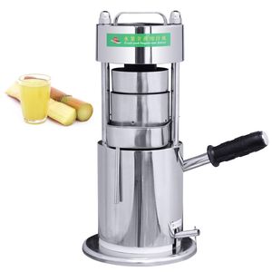 Kommersiell Houseld Manual Sugar Cane Juicer Hand Press Sockerrör Juice Extracting Manuell Sugarcane Squeezing Mill Machine