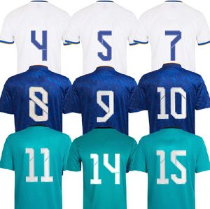 Camisa Benzema venda por atacado-Jerseys de futebol Camavinga Alaba Hazard Benzema Asensio Modric Marcelo Valverde Camiseta Futebol Jerseys Unisex S XXL