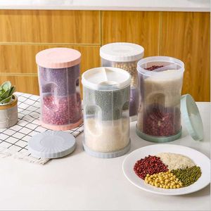 Storage Bottles & Jars Moisture-proof Sealed Tank Box Kitchen Supplies Large Grains Transparent PP Plastic