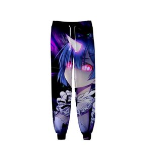 2020 Unisex Re Zero Rem 및 Ram Anime Sweat Pants 3D Joggers 바지 바지 남성 / 여성 의류 힙합 Pantalon Homme Sweatpants Y211115