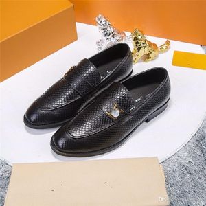 Q1 Męskie handmade Wygodne Trend Moda Klasyczne Buty Fashions Business Top Brown Retro Mokasyny Low Heel Casual Mens Dress Shoe