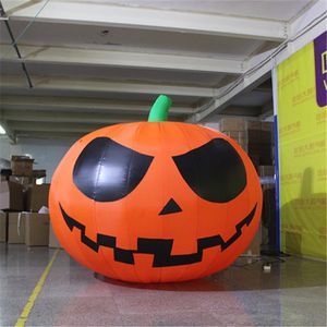 Giant Nadmuchiwane Balon Nadmuchiwanie Dynia LED Cushaw z dmuchawą na Halloween lub Nightclub Scena Dekoracji