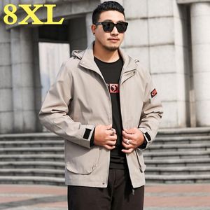 Men's Jackets 2021 8XL 7XL 6XL 5XL Plus Size Men Spring And Autumn Coats Mens Clothes High Quality Tooling Jacket