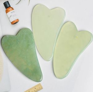 Natural Jade Massage Tool Guasha Board Gua Sha Facial Treatment Party Favor NaturalJade Stone Scrawing Care Hälsosam Verktyg WLL901