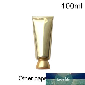 100ml guld plaströr 100g kosmetisk lotion hudvård kräm mjukflaska shampoo tandkrämförpackning behållare fri