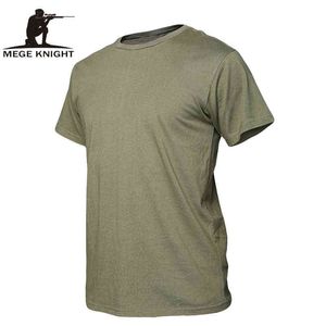 Mege Summer Cotton T-shirt, Mężczyźni Wojskowy Suche Camo Camp Tees, Kamuflaż Oddychająca Taktyczna Armia Trainning Combat T Shirt G1222