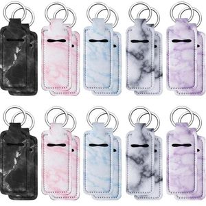 Printing Chapstick Holder Keychain Party Gifts Lipstick Packing Bag Chapsticks Holders Kits Neoprene Square Lip Gloss Pouch Wristlet HH21-31