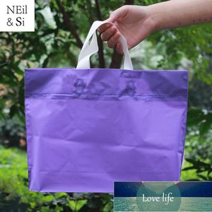 Party Supplies Purple Plastic Bag Portable Wedding Favor Zakupy Sklep spożywczy Odzież Travel Packaging Torby za darmo