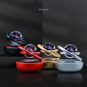 Home Decor Solar Magnetic Levitation Car Rotating Car Decoration Nordic Modern Solar System Figurines Miniature Accessories Gift 210727