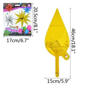 Explosion star balloon Birthday party opening ceremony Wedding decoration Water drop cone Foil balloons Partys Supplies