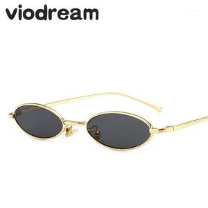 Wholesale glasses sea for sale - Group buy Viodream Metal Small Oval Frames Sea Color Men Women Sunglasses Steampunk Vintage Sun Glasses Feminino