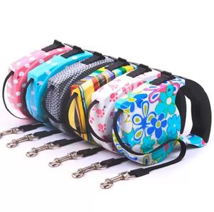 2021 Nova Venda Pet Coleira Retrátil Colo Colar Prorrogável Produtos Dog Harness Dele Dele Pet Cachorrinho Colares 5m