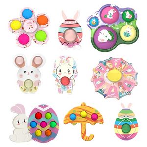 Novo Fidget Brinquedo Keychain Simples Dimple Anti-Stress Páscoa Bolha Presente de Brinquedo Infantil