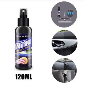 Detergente per cera per interni per auto, lucidatura, ceretta, superficie in pelle, sedile, agente per ricostruzione in plastica, lucidatura automobilistica, 120 ml