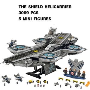 Lo SCUDO Helicarrier Lepins Blocchi Toy Boy Space Carrier Avengers Alliance Animazione StarWar Building Block Bpaceship Modello Giocattoli Regalo