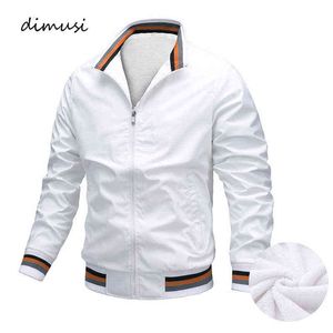 DIMUSI Bomber da uomo invernale Giubbotti casual Outwear Fleece Warm Cargo Cappotti Moda Streetwear Hip Hop Trench Jacket Abbigliamento uomo Y1122